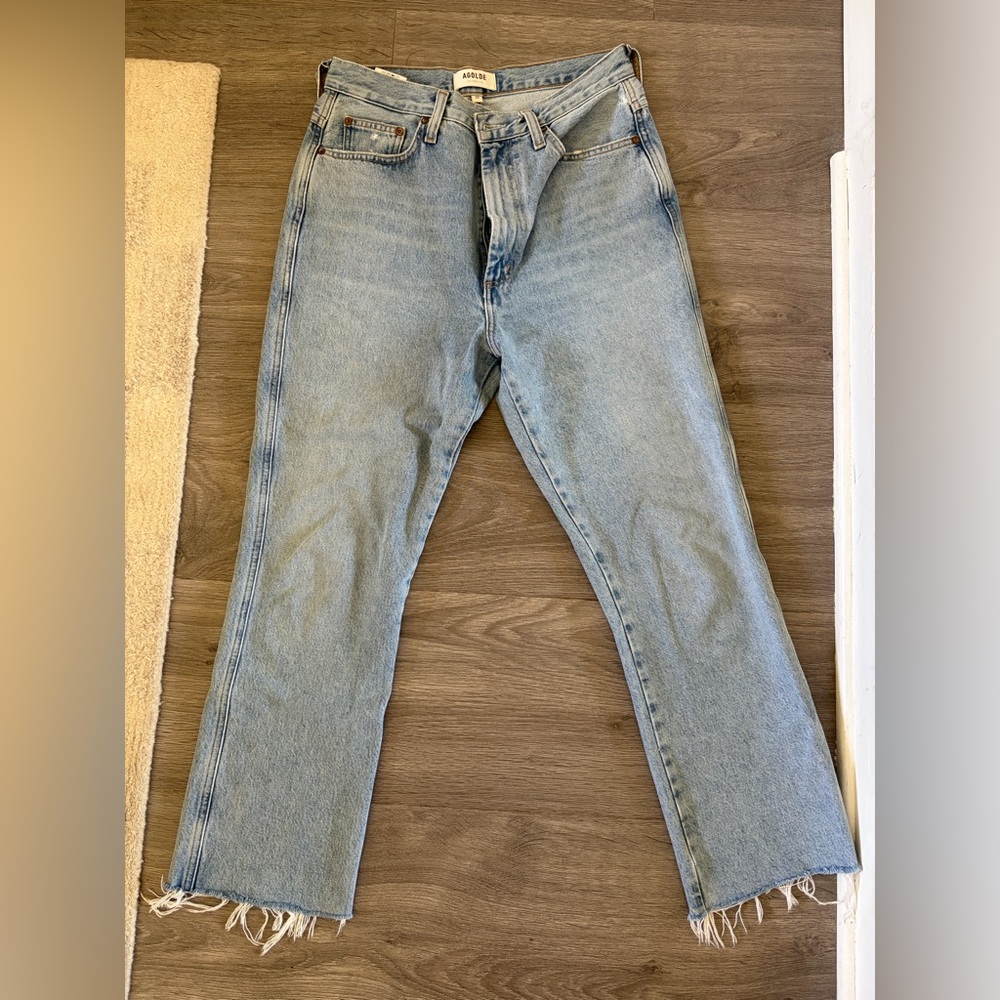 Agolde Pinch Waist High Rise Jeans Riptide